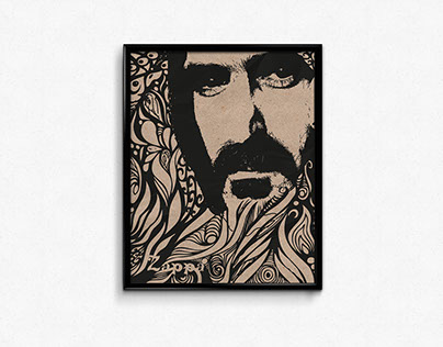Digital Illustration - Frank Zappa