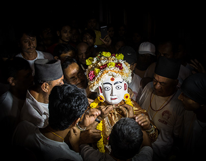 IndraJatra, the biggest religious festival in Kathmandu