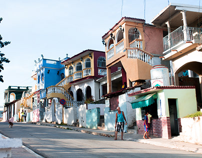 Dans les rues à Cuba