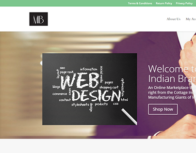 My Indian Brand Landing Page for Web Sevices