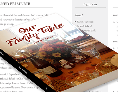 Our Family Table | Jacket Design & Book Layout