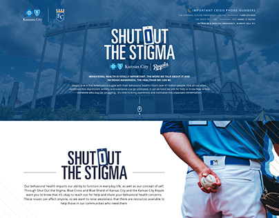 Shutout The Stigma - Blue KC X KC Royals campaign