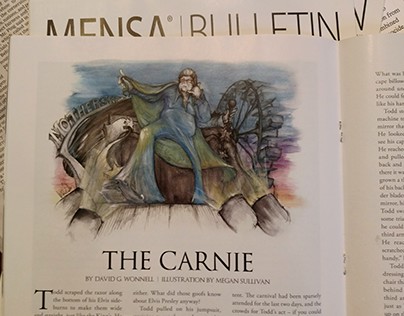 Illustration for Mensa Bulletin September Fiction Issue