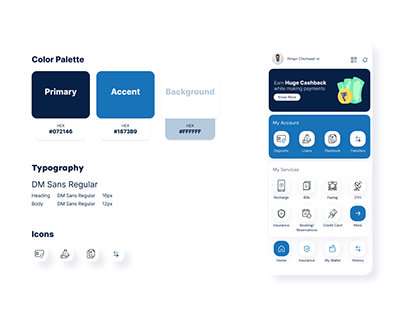 Payment Application Dashboard UI Design