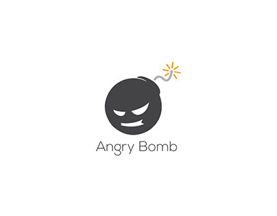 Angry Bomb Logo Design
