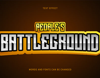 People's battleground text effect