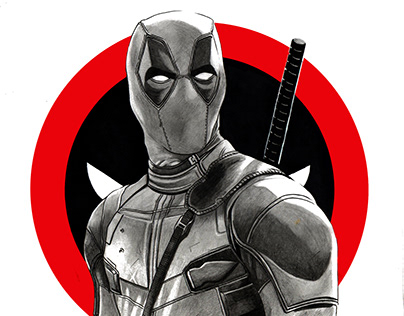 Deadpool Drawing Projects | Photos, videos, logos, illustrations and  branding on Behance