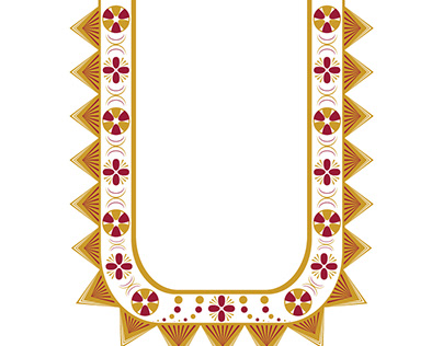 Embroidery design template