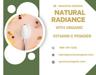 Natural Radiance with Organic Vitamin C Powder