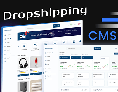 Dropshipping Dashboard & Content Management System