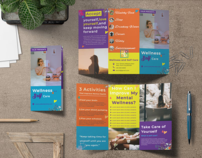 Wellness and Self-care Brochure Design