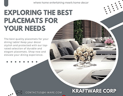 Shop the Best Quality Placemats by kraftware Corp