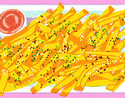 French fries illustration for the LA Times Food