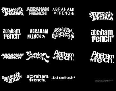 Project thumbnail - ABRAHAM FRENCH | LOGO DESIGN