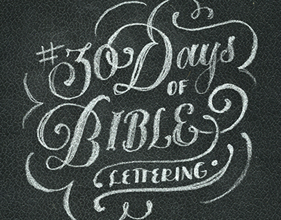 30 Days of Bible Lettering