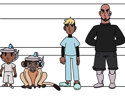 Characters Designs "Interconnection" - Student project