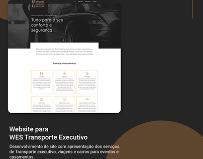 Website para WES Transporte Executivo