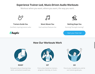 Conversion copy & ad campaign: Aaptiv audio fitness app