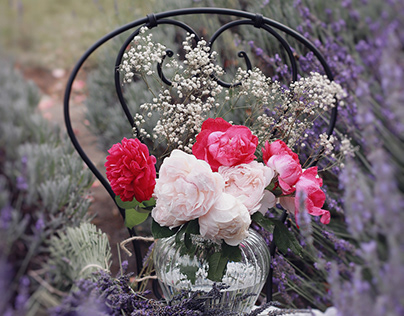 Lavender with Roses