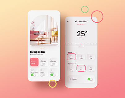 Smart Home mobile app UI concept