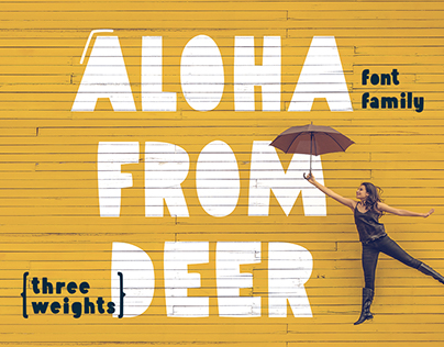 Aloha From Deer- Font family