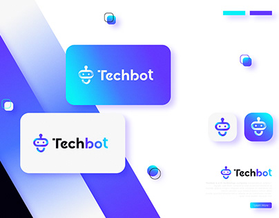 Modern Techbot logo design for Ai Robot Technology