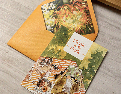 Bespoke Watercolour Invitation Cards
