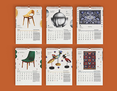 Illustrated calendar - Polish Female Designers