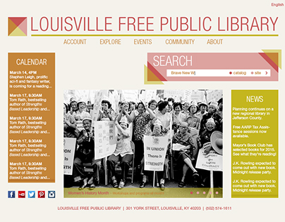 Website: Louisville Free Public Library