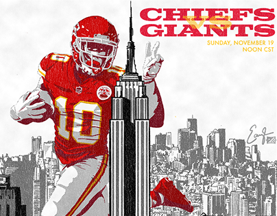 KC Chiefs - Weekly Matchup Illustrations (2017)