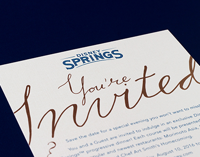 Disney Springs invitations