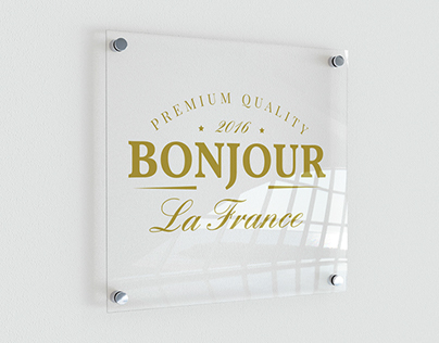 Brand identity for the Bonjour La France travel agency
