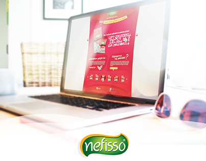 Nefisso Nuts Promotional Web Interface Design