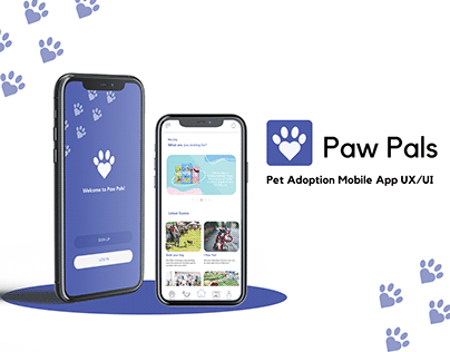 Paw Pals - Pet Adoption UX/UI Mobile App