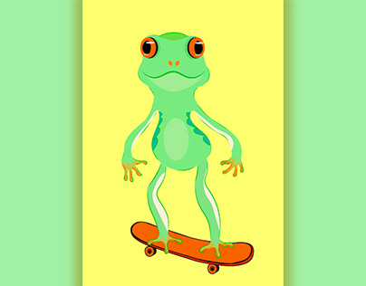 Frog. Vector illustration
