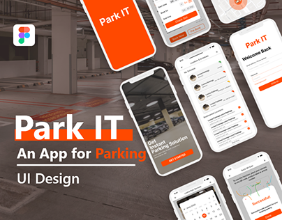 Park IT : Parking Space Booking Mobile App- UIUX Design