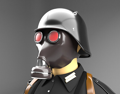 GAS MASK SOLDIER