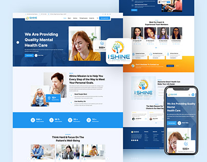 UI/UX Web Design | iShine Behavioral Health Services