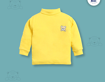 Project thumbnail - Funny Bear High Neck Tops and T-shirts for kids