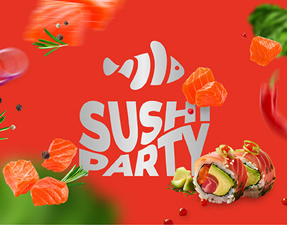 Фирменный стиль | Доставка суши | Логотип food