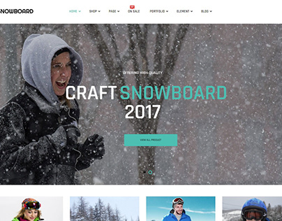 Snowboard WordPress Theme - Winter Shop Theme
