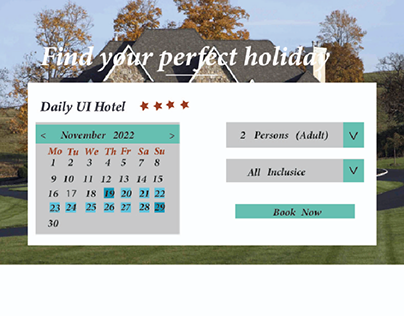 Hotel Booking (Daily ui # 67)