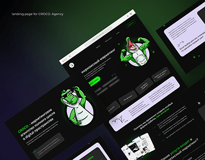 landing page for CROCO. Agency