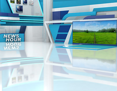 News hour studio virtual set