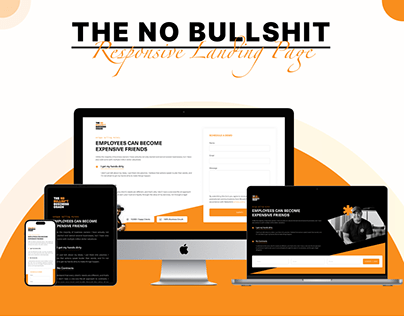 The No Bullshit - Responsive Landing Page