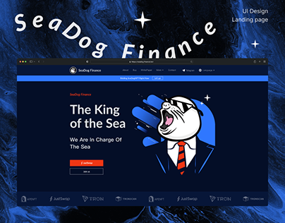 Project thumbnail - 海狗幣｜SeaDog Finance Landing page