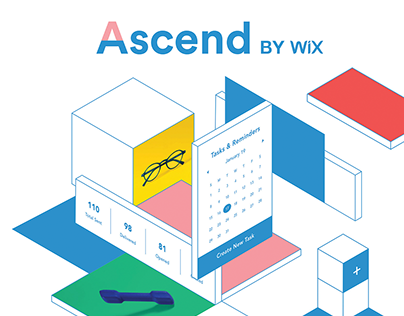 Ascend by Wix, illustration for product visual