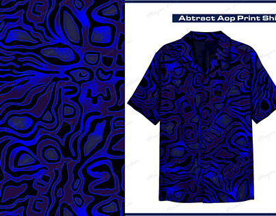 Abtract Aop Print Shirt
