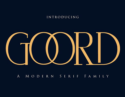 Goord - Modern Serif Family