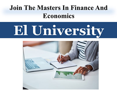 Join The Masters In Finance And Economics